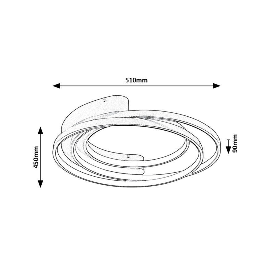 Rabalux - Plafonieră LED 50W/230V, Ø 51 cm