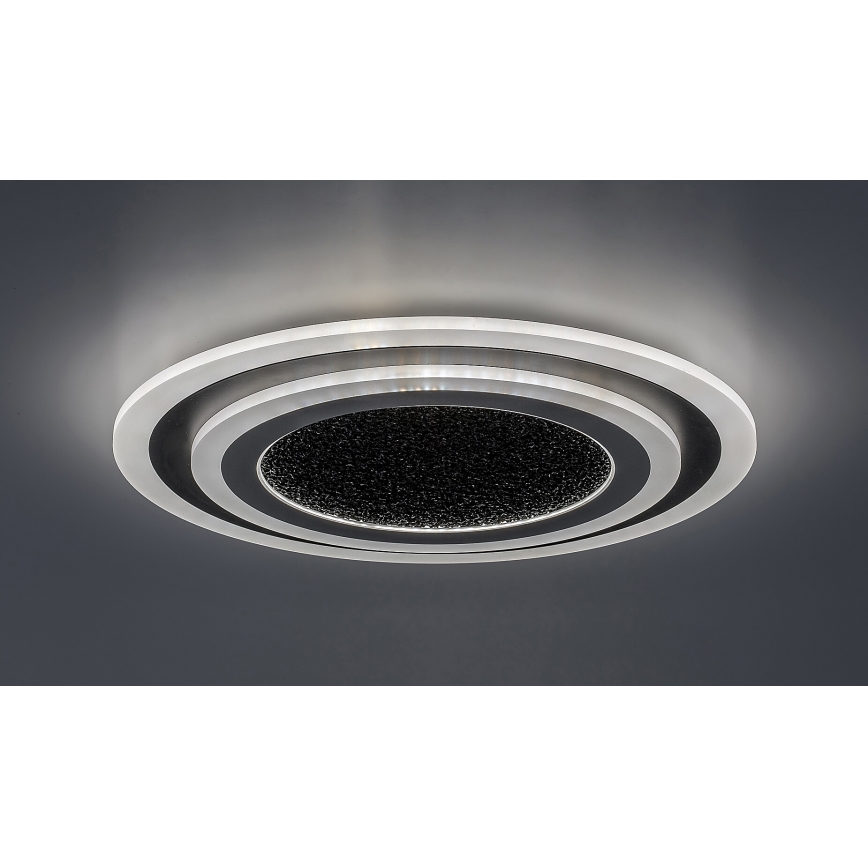 Rabalux - Plafonieră LED dimabilă Ø45 cm, 56W, 230V, 3000/4000/6000K, negru, cu telecomandă