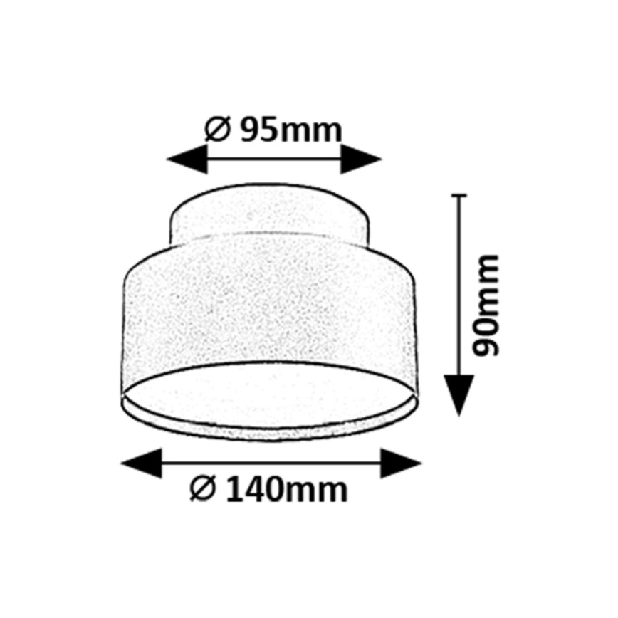 Rabalux - Plafonieră LED, 24 W, 230 V, 3000 K, albă, Ø 14 cm