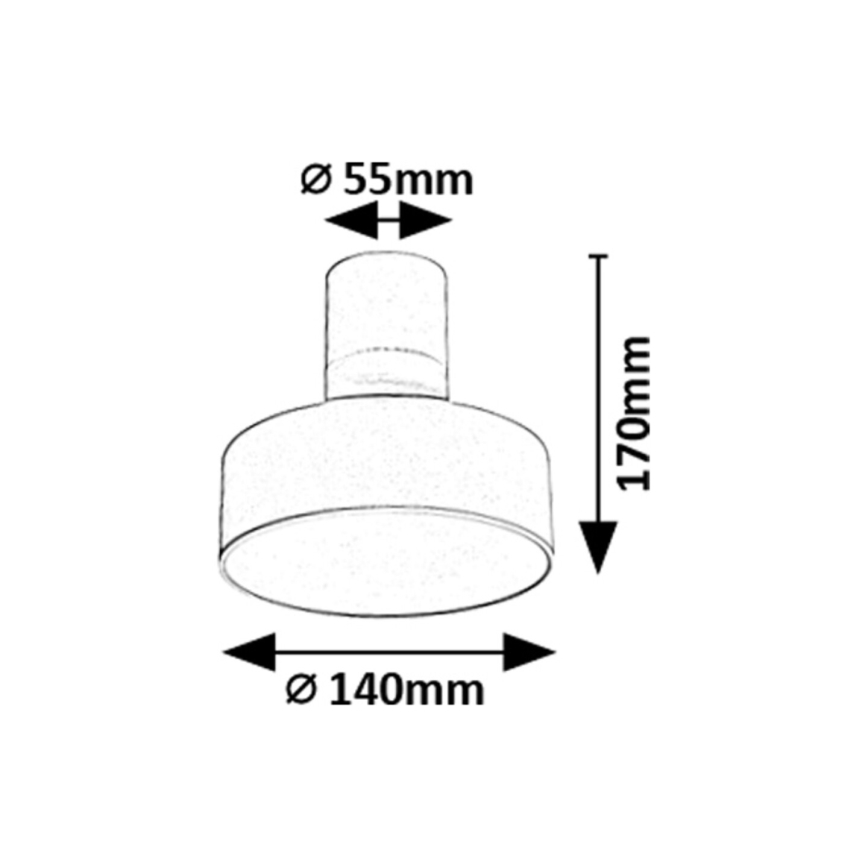 Rabalux - Plafonieră LED 16W/230V 3000K, alb, Ø14 cm