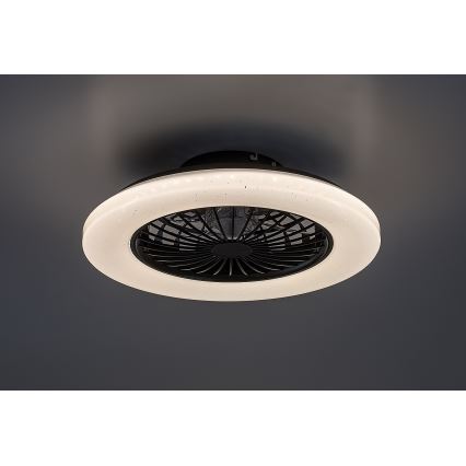 Rabalux - Plafonier LED cu ventilator, reglabil, LED/48W/230V 3000-6500K + telecomandă
