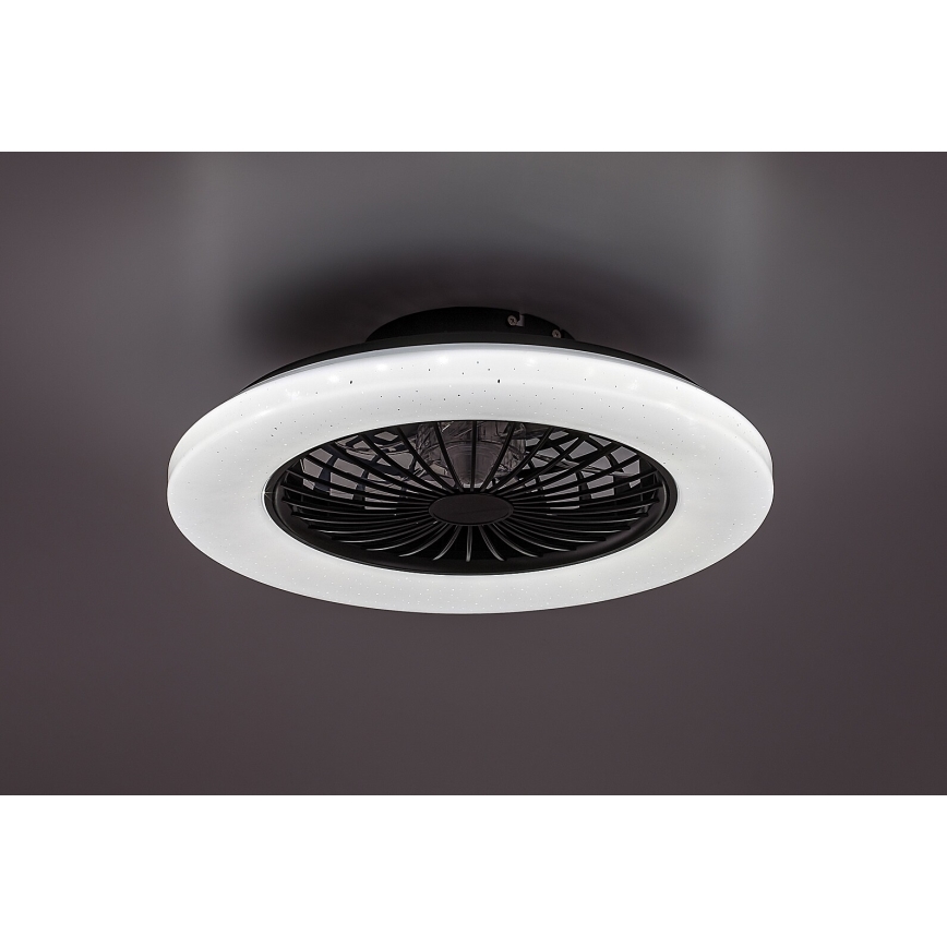 Rabalux - Plafonier LED cu ventilator, reglabil, LED/48W/230V 3000-6500K + telecomandă