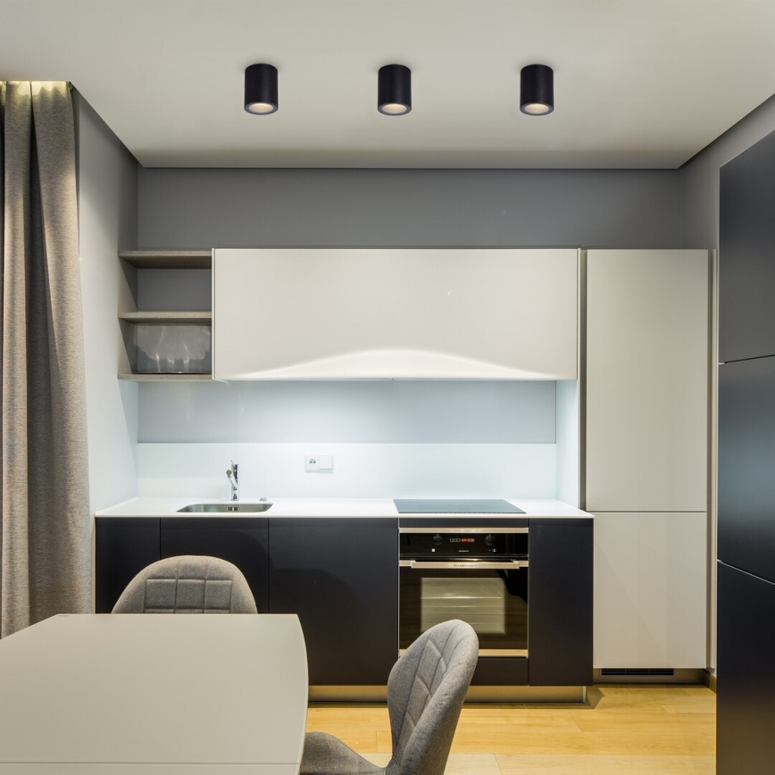 Rabalux - Lampă de tavan 1xGU10/35W/230V, Ø 7 cm, neagră