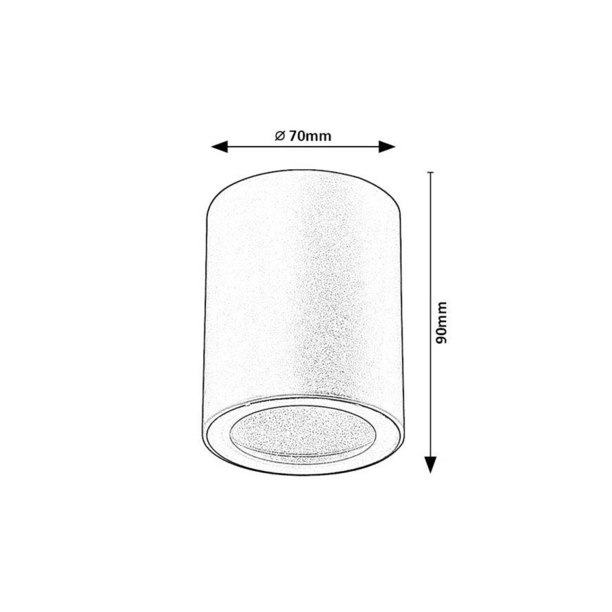 Rabalux - Lampă de tavan 1xGU10/35W/230V, Ø 7 cm, neagră
