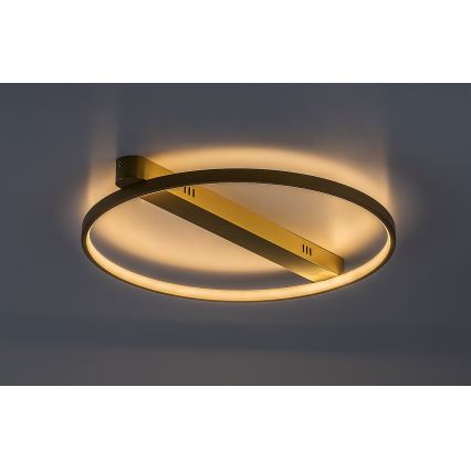 Rabalux - Plafonieră LED 45 W, 230 V, 3000 K, 50 x 55 cm, auriu
