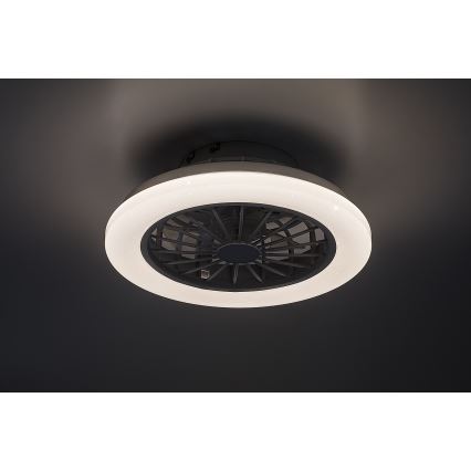Rabalux - Plafonieră LED dimerizabilă cu ventilator, 24W, 230V, 3000-6500K + telecomandă