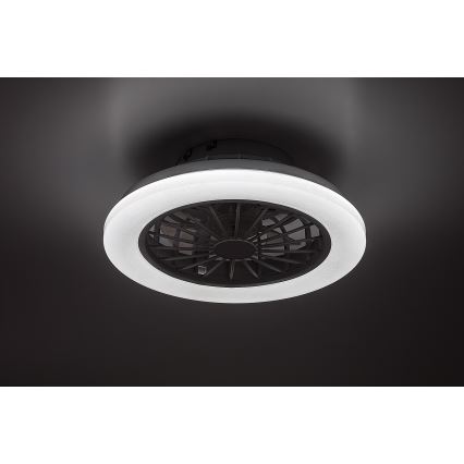 Rabalux - Plafonieră LED dimerizabilă cu ventilator, 24W, 230V, 3000-6500K + telecomandă
