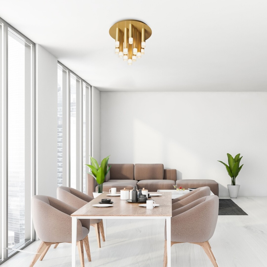 Rabalux - Plafonieră aurie, 13 x G9, 5 W, 230 V, Ø 34 cm