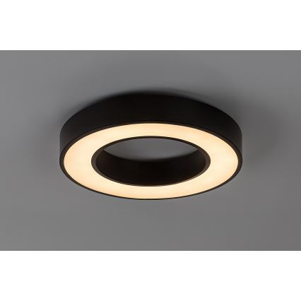 Rabalux - Plafonieră LED, 24 W, 230 V, 3000/4000/6500 K, Ø 40 cm, negru