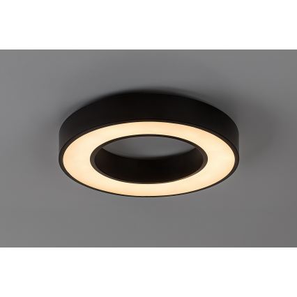 Rabalux - Plafonieră LED cu funcție dimmer, 45W, 230V, 3000-6500K, Ø 60 cm, negru + telecomandă