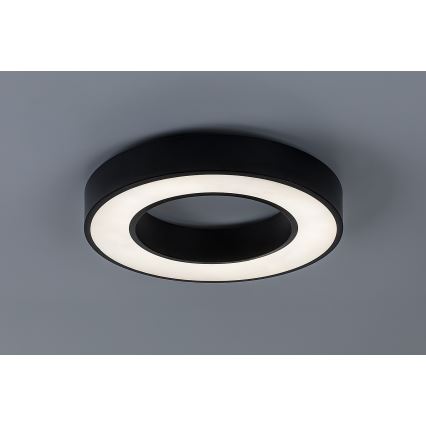 Rabalux - Plafonieră LED cu funcție dimmer, 45W, 230V, 3000-6500K, Ø 60 cm, negru + telecomandă