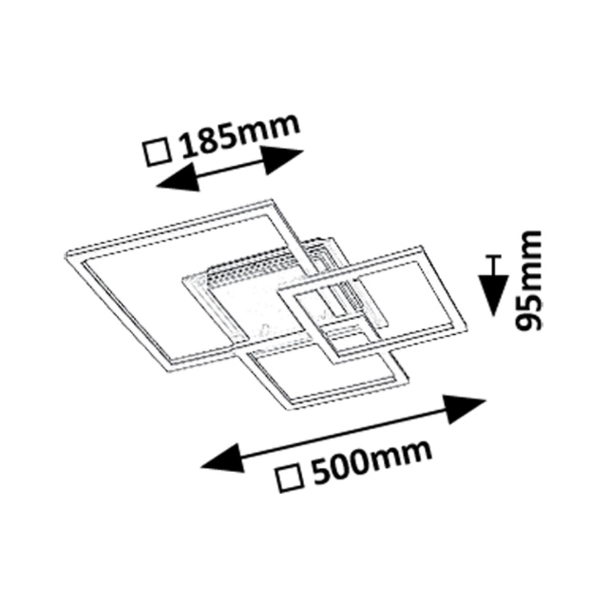 Rabalux - Plafonieră LED/40W/230V 3000K 50x50 cm