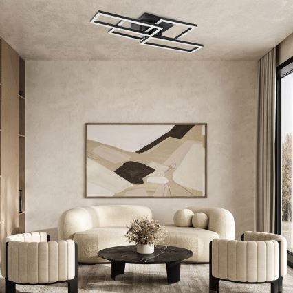 Rabalux - Plafonieră LED dimerizabilă, 40 W, 230 V, 3000–6500 K, 35 x 70 cm, cu telecomandă