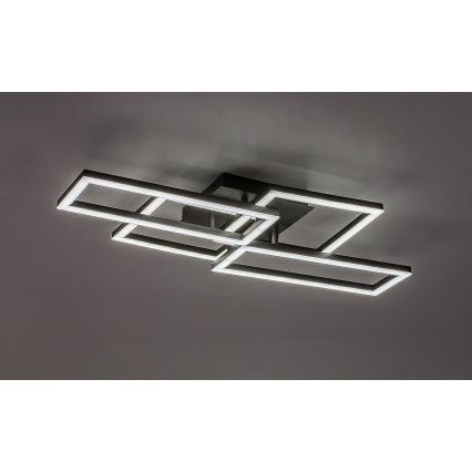 Rabalux - Plafonieră LED dimerizabilă, 40 W, 230 V, 3000–6500 K, 35 x 70 cm, cu telecomandă