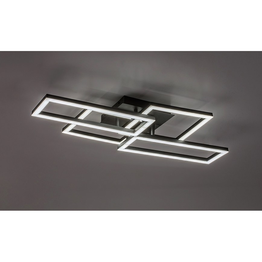 Rabalux - Plafonieră LED dimerizabilă, 40 W, 230 V, 3000–6500 K, 35 x 70 cm, cu telecomandă