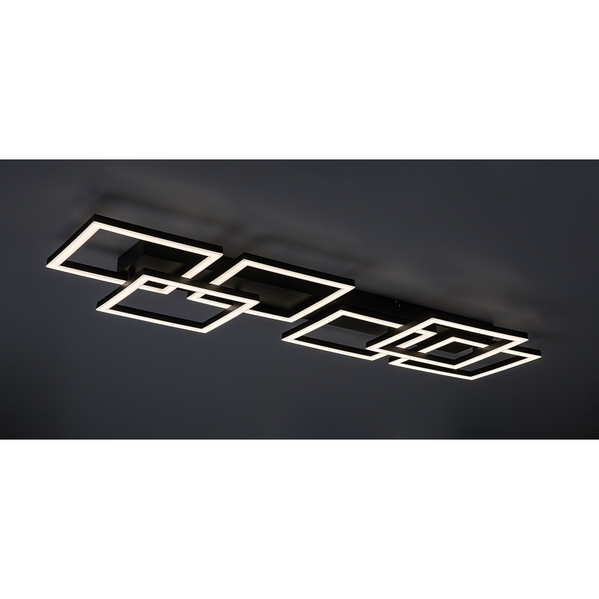Rabalux - Plafonieră LED dimabilă LED/40W/230V 3000-6500K 33x100 cm neagră + telecomandă