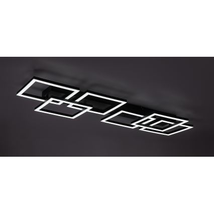 Rabalux - Plafonieră LED dimabilă LED/40W/230V 3000-6500K 33x100 cm neagră + telecomandă