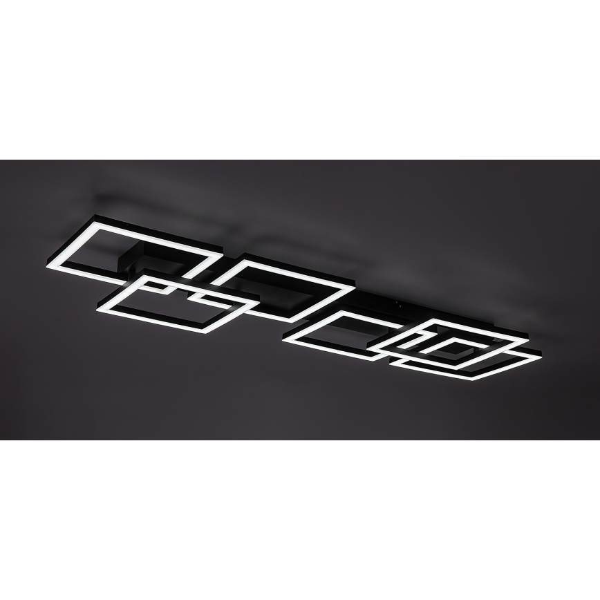 Rabalux - Plafonieră LED dimabilă LED/40W/230V 3000-6500K 33x100 cm neagră + telecomandă