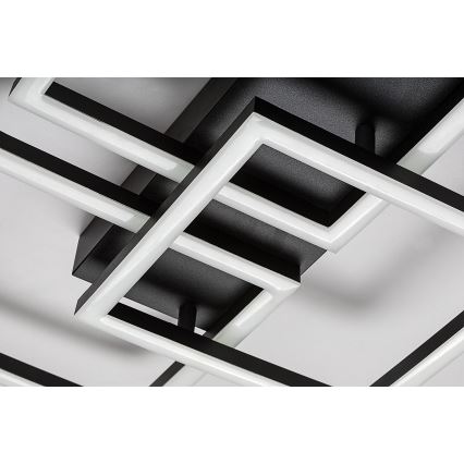 Rabalux - Plafonieră LED dimabilă LED/40W/230V 3000-6500K 33x100 cm neagră + telecomandă