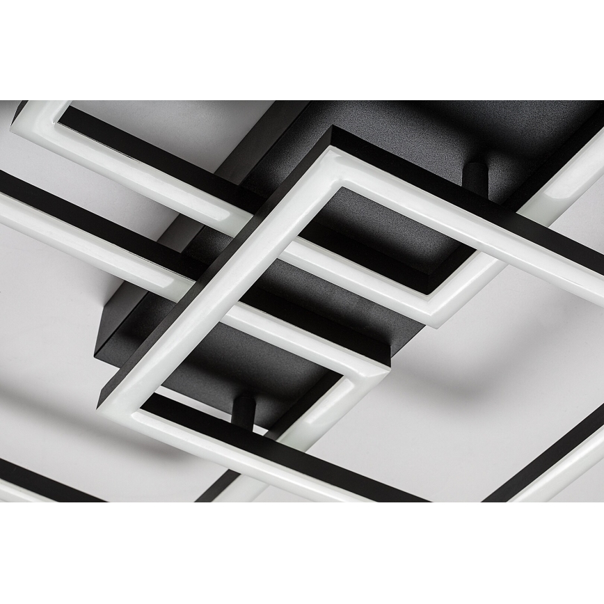 Rabalux - Plafonieră LED dimabilă LED/40W/230V 3000-6500K 33x100 cm neagră + telecomandă