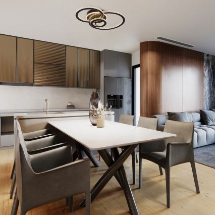 Rabalux - Plafonieră LED dimabilă, 40W, 230V, 3000-6500K, cu telecomandă, 35x52 cm