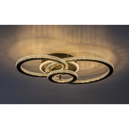 Rabalux - Plafonieră LED dimabilă, 40W, 230V, 3000-6500K, cu telecomandă, 35x52 cm