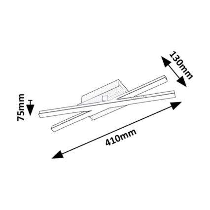 Rabalux - Plafonieră LED, 16W, 230V, 4000K, 13x41 cm