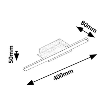 Rabalux - Plafonieră LED/8W/230V 4000K 8x40 cm