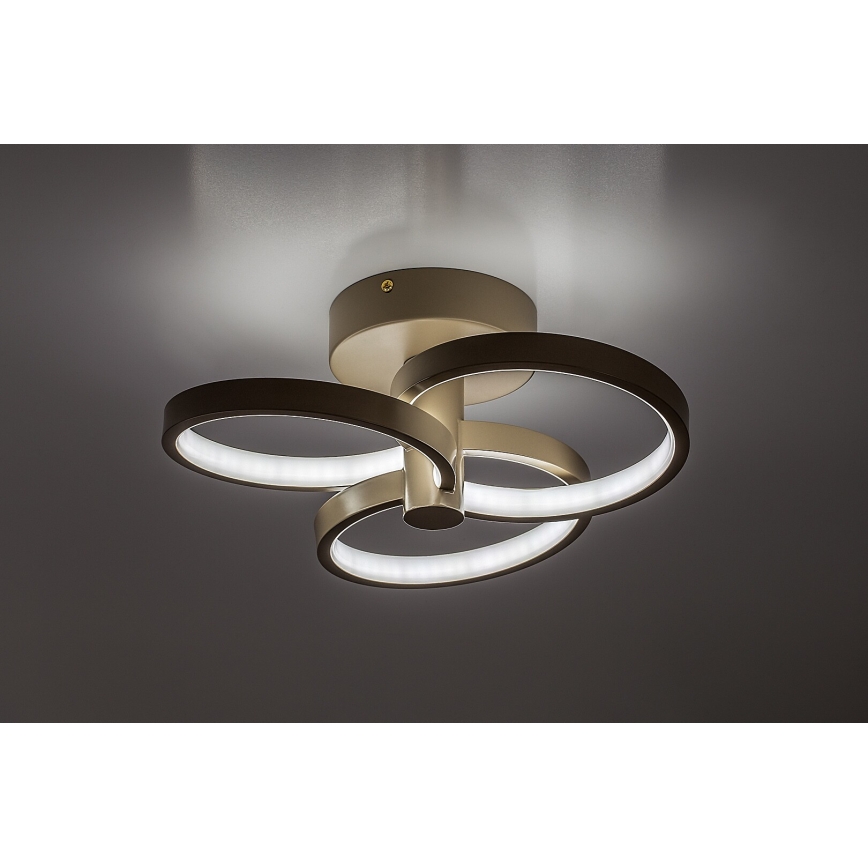 Rabalux - Plafonieră LED dimerizabilă 32W/230V 3000–6500K, Ø 31 cm, bej, cu telecomandă