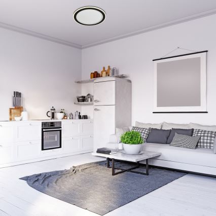 Rabalux - Plafonieră LED RGB reglabilă, 22W, 230V, 3000-6500K, Ø 45 cm, cu telecomandă