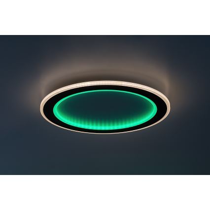 Rabalux - Plafonieră LED RGB reglabilă, 22W, 230V, 3000-6500K, Ø 45 cm, cu telecomandă