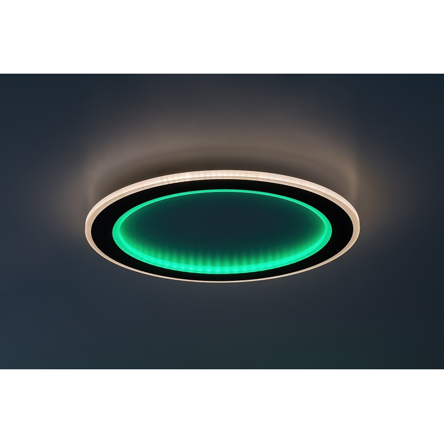 Rabalux - Plafonieră LED RGB reglabilă, 22W, 230V, 3000-6500K, Ø 45 cm, cu telecomandă