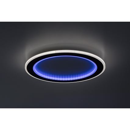 Rabalux - Plafonieră LED RGB reglabilă, 22W, 230V, 3000-6500K, Ø 45 cm, cu telecomandă