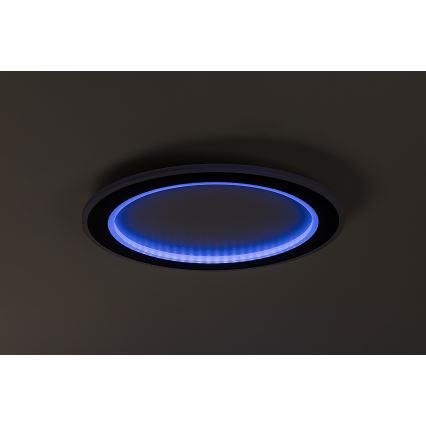 Rabalux - Plafonieră LED RGB reglabilă, 22W, 230V, 3000-6500K, Ø 45 cm, cu telecomandă