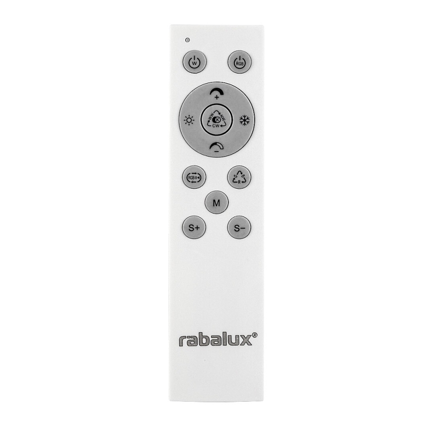 Rabalux - Plafonieră LED RGB reglabilă, 22W, 230V, 3000-6500K, Ø 45 cm, cu telecomandă