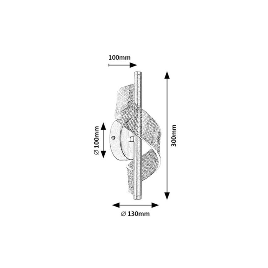 Rabalux - Aplica LED de perete, 6W, 230V, 3000K