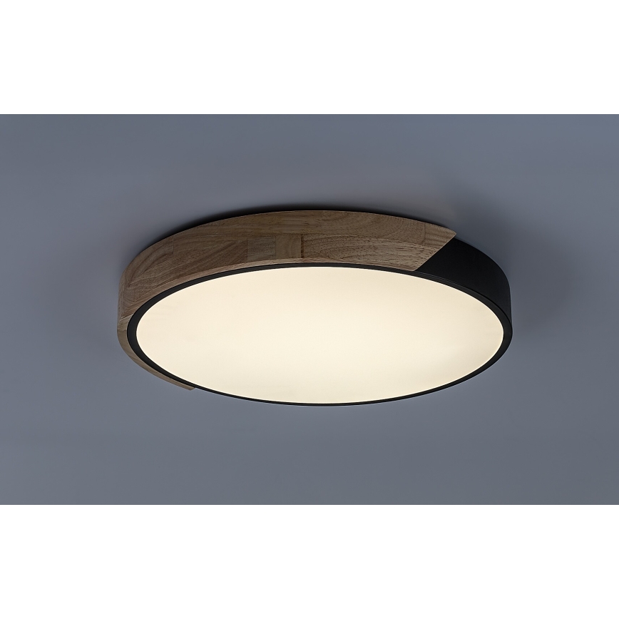 Rabalux - Plafonieră LED/24W/230V 4000K negru/stejar diametru 41 cm