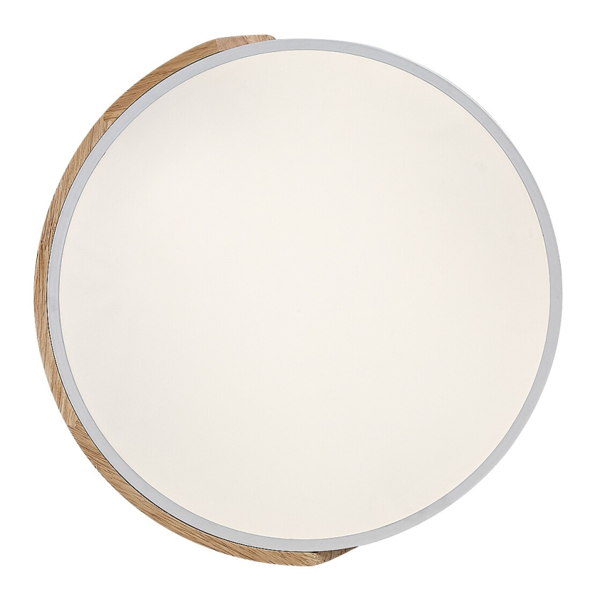 Rabalux - Plafonieră LED 24W, 230V, 3000K, alb/stejar, Ø 61 cm