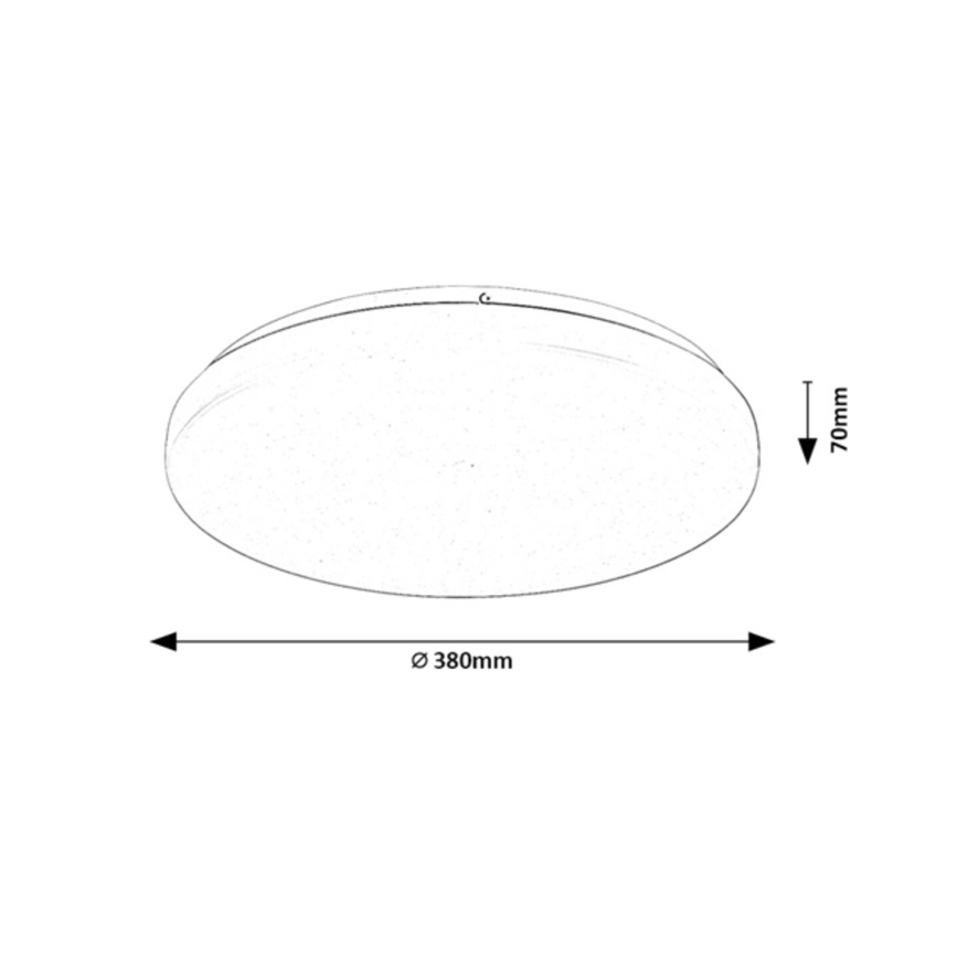 Rabalux - Plafonieră LED dimabilă 34W/230V 3000-6500K Ø 38 cm, cu telecomandă