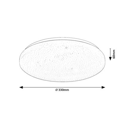 Rabalux - Plafonieră LED reglabilă LED/22W/230V 3000-6500K Ø33 cm + telecomandă