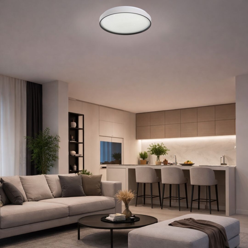 Rabalux - Plafonieră LED reglabilă, 34W, 230V, 3000-6500K, Ø 38 cm + telecomandă inclusă