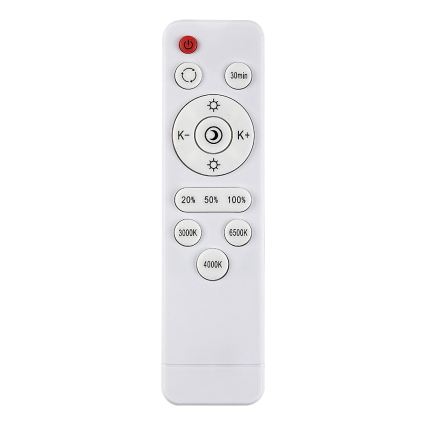 Rabalux - Plafonieră LED dimabilă, 34 W, 230 V, 3000-6500 K, Ø 38 cm + telecomandă