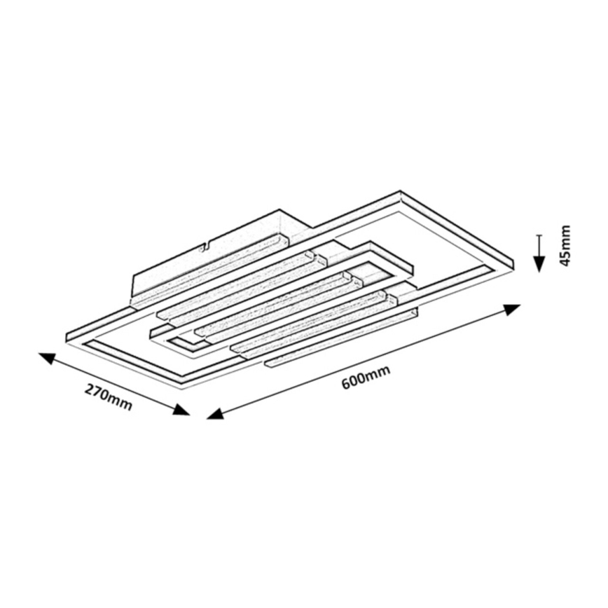 Rabalux - Plafonieră LED/28W/230V 3000/4500/6000K