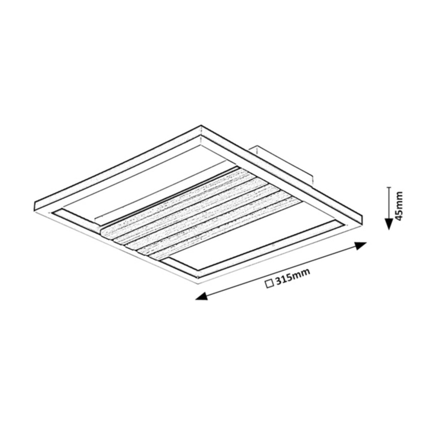 Rabalux - Plafonieră LED, 26W, 230V, 3000/4500/6000K