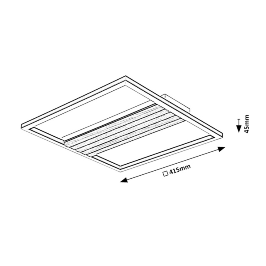 Rabalux - Plafonieră LED 30W, 230V, 3000/4500/6000K