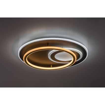 Rabalux - Plafonieră LED dimabilă, 60W/230V, 3000–6000K, Ø 50 cm, cu telecomandă