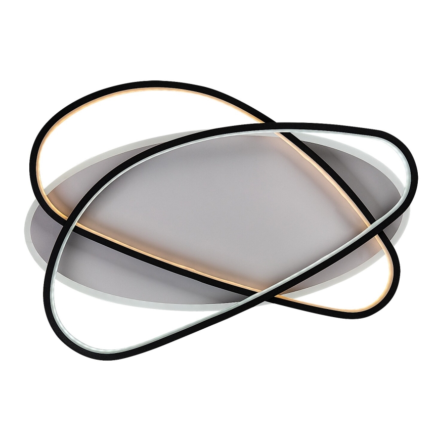 Rabalux - Plafonieră LED reglabilă, 57W, 230V, 3000–6000K, 53 x 38 cm, cu telecomandă