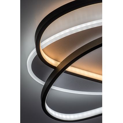 Rabalux - Plafonieră LED reglabilă, 57W, 230V, 3000–6000K, 53 x 38 cm, cu telecomandă