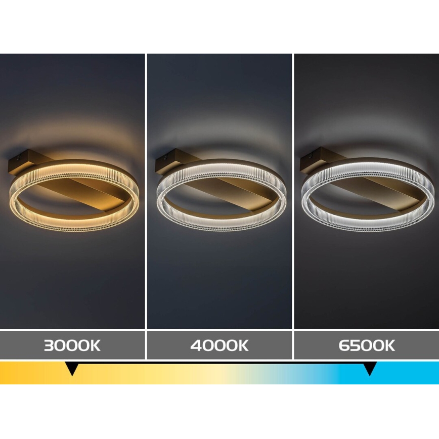Rabalux - Plafonieră LED reglabilă LED/18W/230V 3000-6500K 37x33 cm + telecomandă