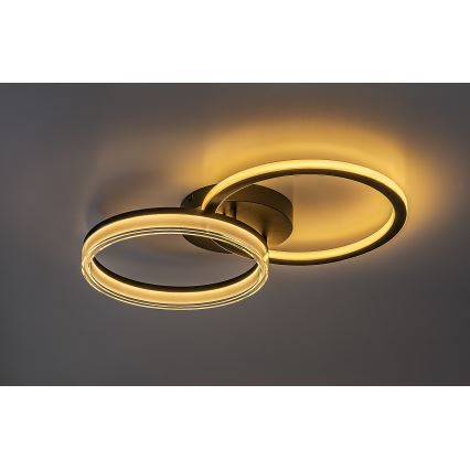 Rabalux - Plafonieră LED dimabilă, 38W, 230V, 3000-6500K, 60 x 35 cm, cu telecomandă